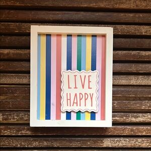 NWT Ashland “Live Happy” decor